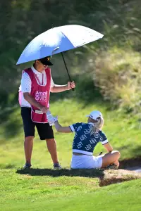 Charley Hull exits Evian Championship after collapsing twice in scary scenes