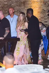 Sydney Sweeney brings the heat in plunging pink dress for Jeff Bezos, Lauren Sánchez’s pre-wedding party