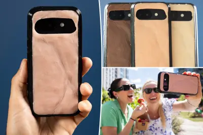 Weird silicone phone case feels like human skin — and it can even get sunburned
