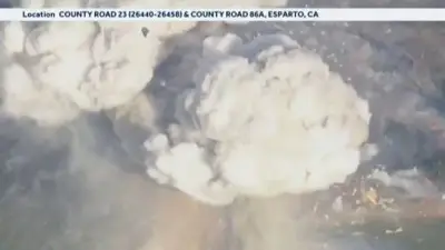California fireworks warehouse catches fire, explodes