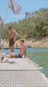 Shirtless Zac Efron and brother Dylan get wet and wild during summer day at the lake