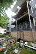 Porch collapses in Dorchester home, 9 sent to hospital