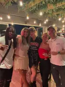 Taylor Swift and Travis Kelce party with pals after Chiefs’ Sunday Night Football win